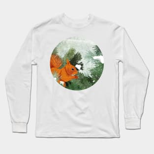 Red Squirrel Long Sleeve T-Shirt